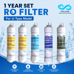 WACO 11" U-Type RO Filter Set – 1 Year Supply