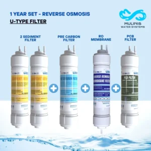 WACO 11" U-Type RO Filter Set – 1 Year Supply