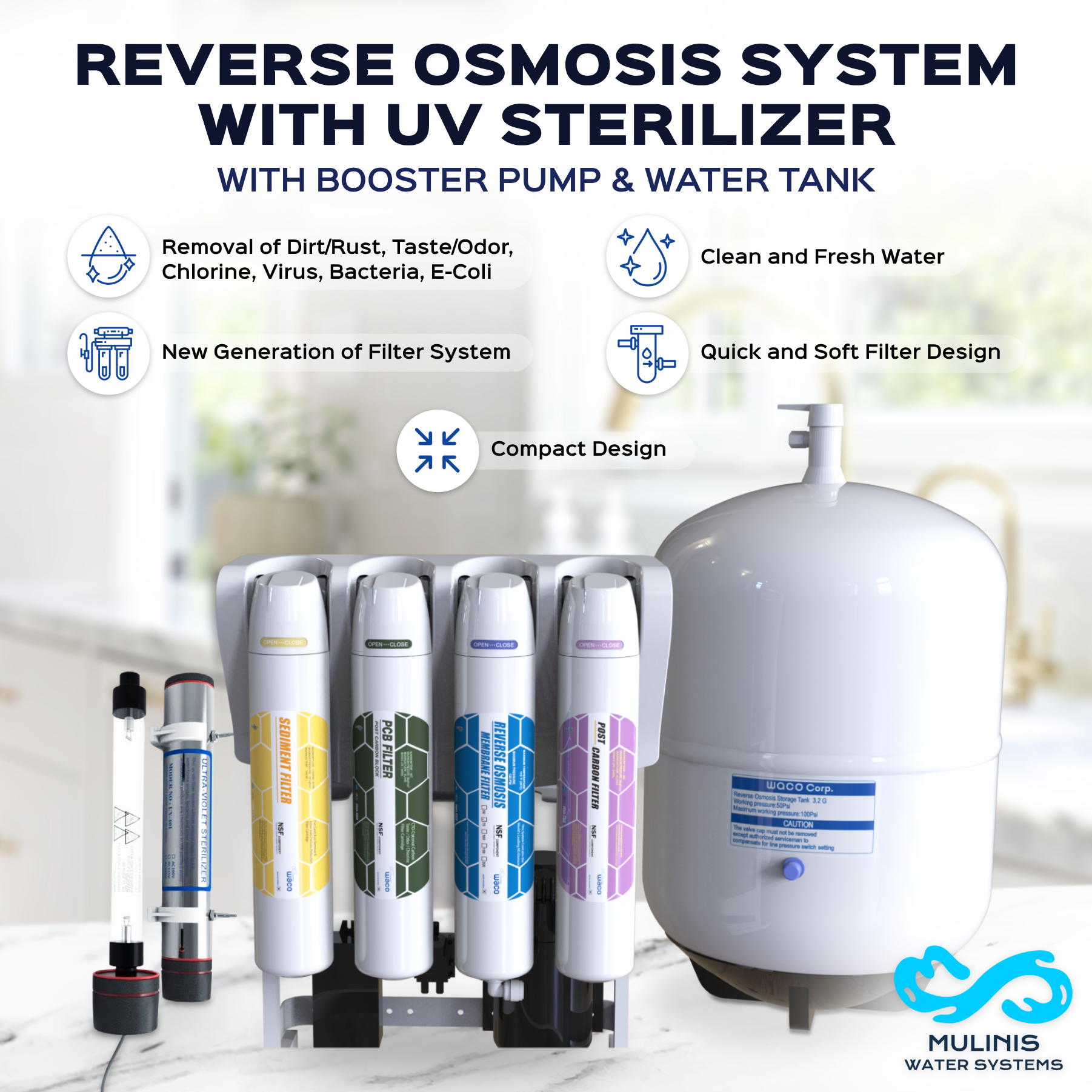 Reverse Osmosis - Undersink Quick Change (Straight Payment)